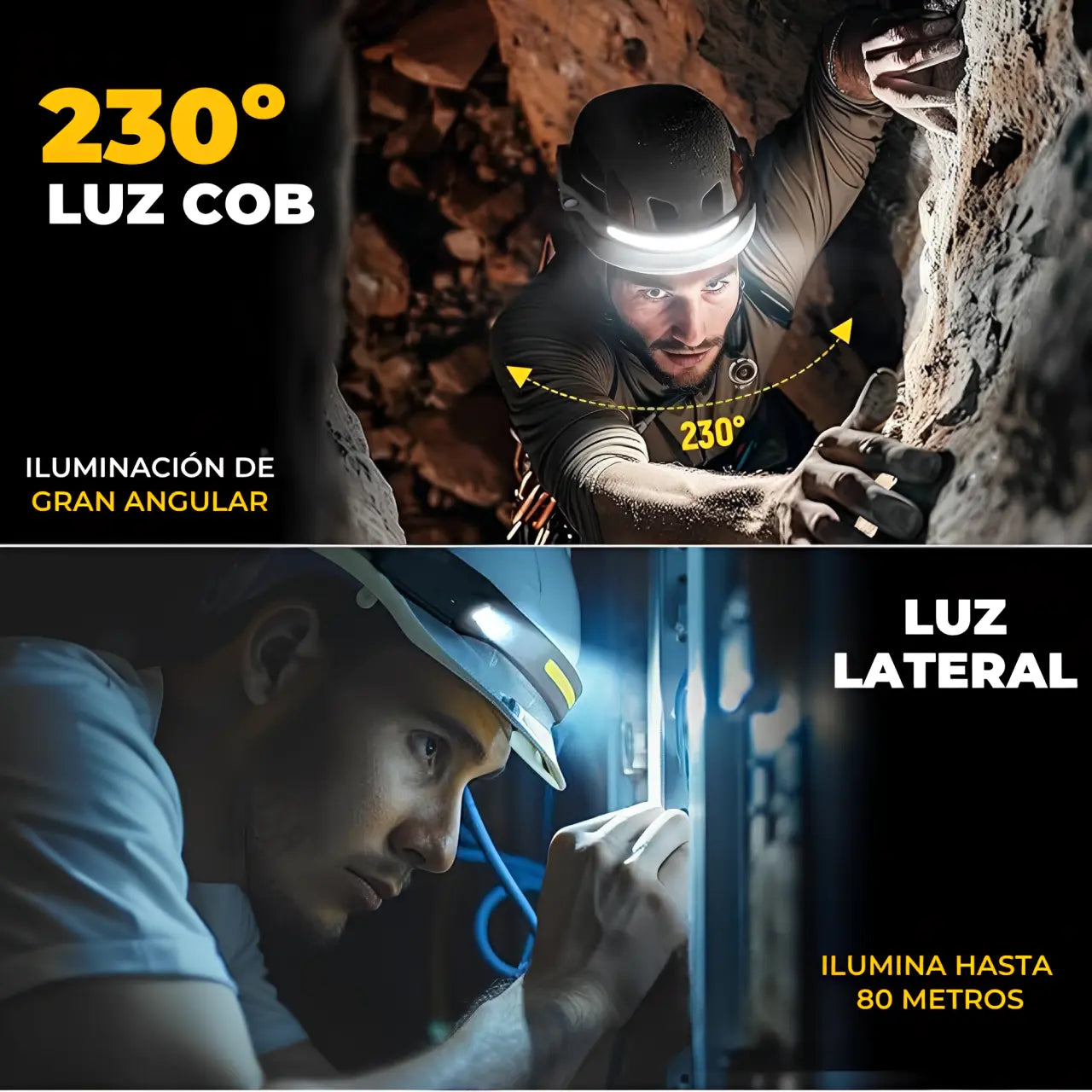 LuX: Linterna Frontal Nº1 en durabilidad y rendimiento-2x1