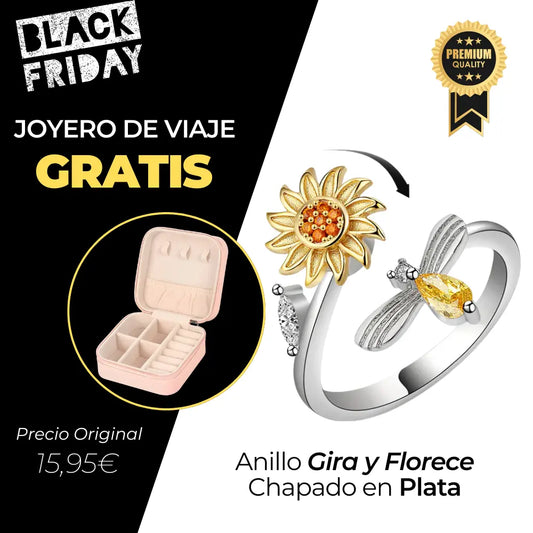 Anillo "Gira y Florece" + Joyero Gratis